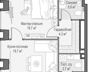 Продажа 1-ком. квартиры, 56.4 м2, Москва, метро Беговая