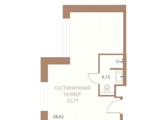 Продам 1-комнатную квартиру, 32.8 м2, Липецк