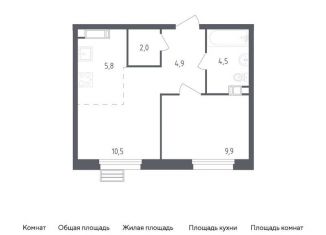Продаю однокомнатную квартиру, 37.6 м2, Москва, проспект Куприна, 36к1