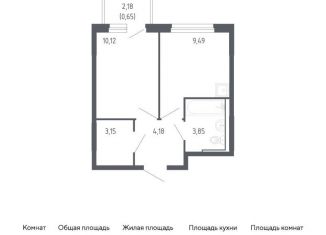 Продаю 1-комнатную квартиру, 31.4 м2, Тюмень, жилой комплекс Чаркова 72, 2.2