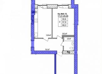 Продажа 2-комнатной квартиры, 66 м2, Кострома