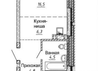 Продаю 2-комнатную квартиру, 56.9 м2, Новосибирская область, улица Фрунзе, с1