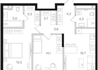 Продажа 3-комнатной квартиры, 89.3 м2, Москва, метро Планерная