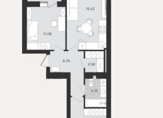 Продажа 2-комнатной квартиры, 55.3 м2, Калининград