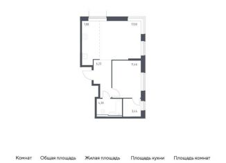 1-комнатная квартира на продажу, 50.3 м2, Москва, жилой комплекс Квартал Домашний, 1, район Марьино