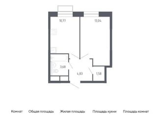 Продается 1-ком. квартира, 33.9 м2, Балашиха, жилой квартал Новоград Павлино, к6
