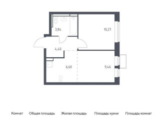 Продается однокомнатная квартира, 34.6 м2, Ленинский городской округ, жилой комплекс Новое Видное, 17