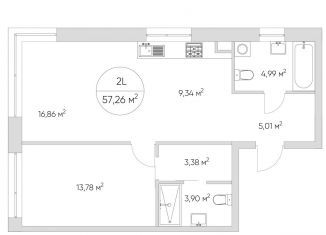 Продам 2-комнатную квартиру, 57.3 м2, Москва, метро Волгоградский проспект