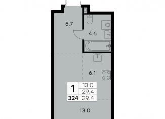 Продажа 1-комнатной квартиры, 29.4 м2, Москва, метро Планерная, Куркинское шоссе, 15с2