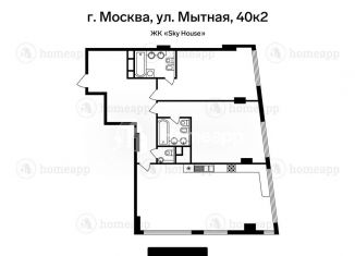 Продаю 3-комнатную квартиру, 119 м2, Москва, Мытная улица, 40к2, ЖК Скай Хаус