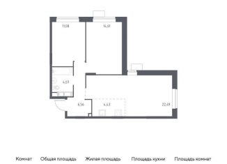 Продаю 2-комнатную квартиру, 63.2 м2, Балашиха, жилой квартал Новоград Павлино, к34