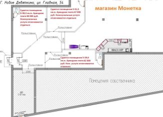 Сдается торговая площадь, 31.5 м2, Ленинградская область, Главная улица, 54