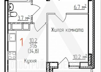 Продам однокомнатную квартиру, 34.8 м2, Владимирская область, Добросельская улица, 180