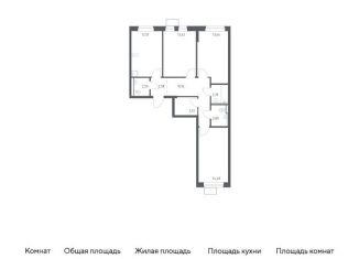 Продажа 3-комнатной квартиры, 78.6 м2, посёлок Жилино-1, жилой комплекс Егорово Парк, к3.1