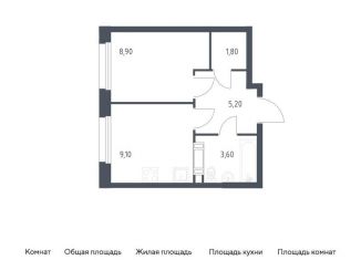 Продается 1-комнатная квартира, 28.6 м2, деревня Столбово, проспект Куприна, 30к1