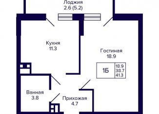 Продажа 1-ком. квартиры, 41.3 м2, Новосибирск, метро Золотая Нива, улица Коминтерна, 1с