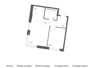 Продажа 1-ком. квартиры, 39.8 м2, Москва