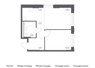Продается 1-ком. квартира, 39.2 м2, Москва