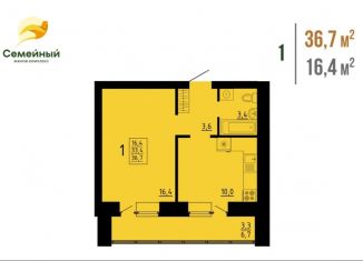 1-комнатная квартира на продажу, 36.7 м2, Пензенская область