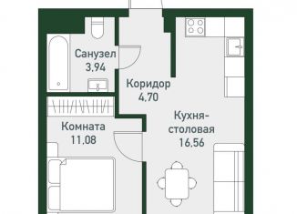 Продам 2-комнатную квартиру, 36.4 м2, посёлок Западный