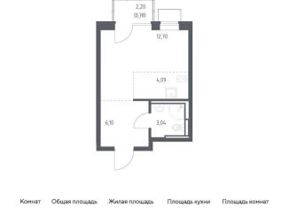 Продажа квартиры студии, 26.7 м2, Ленинский городской округ, жилой комплекс Богдановский Лес, 10.2