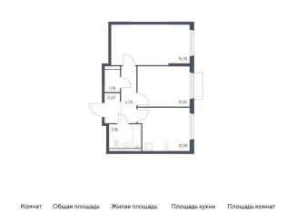 Продам двухкомнатную квартиру, 50.8 м2, Московская область, микрорайон Пригород Лесное, к18