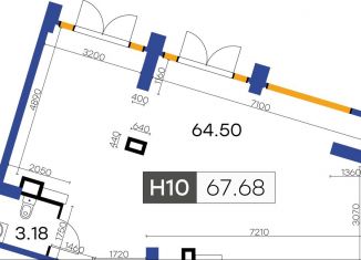 Продается помещение свободного назначения, 67.68 м2, Санкт-Петербург, метро Зенит