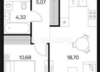 Продается 1-ком. квартира, 39 м2, Москва, Автозаводская улица, 26, метро Тульская