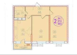 Продажа 2-комнатной квартиры, 60 м2, Краснодар, 2-я Российская улица, 162, 2-я Российская улица
