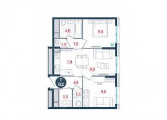 Продажа 3-ком. квартиры, 71 м2, Москва, метро Кантемировская