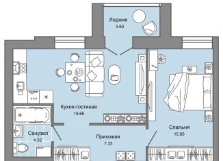 Продается 2-комнатная квартира, 49 м2, Удмуртия, улица Строителя Николая Шишкина, 11к1