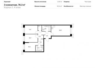 Продается трехкомнатная квартира, 76.3 м2, Санкт-Петербург, метро Лиговский проспект