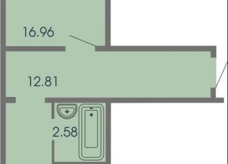 Продам 1-комнатную квартиру, 43.3 м2, Чебоксары, проспект Геннадия Айги, поз25, Ленинский район