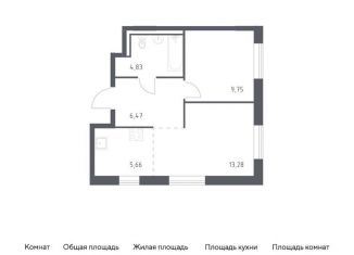 Продажа 1-комнатной квартиры, 40 м2, Ленинградская область, жилой комплекс Квартал Лаголово, 2