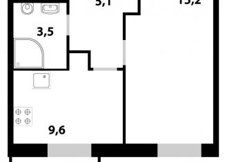 Продам 1-комнатную квартиру, 35.8 м2, Одинцово, улица Маковского, 28, ЖК Союзный