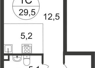 Продам квартиру студию, 29.5 м2, поселение Внуковское