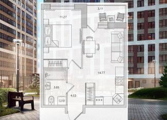 Продается 1-комнатная квартира, 37.5 м2, Санкт-Петербург, проспект Просвещения, проспект Просвещения