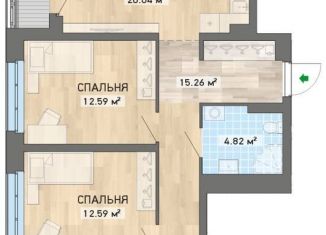 Продается 3-ком. квартира, 86 м2, Екатеринбург, ЖК Нова парк