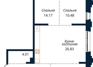 Трехкомнатная квартира на продажу, 92.3 м2, Иркутская область