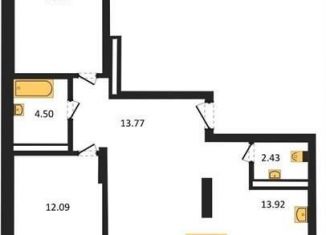 Продаю 3-ком. квартиру, 85.1 м2, Новосибирск, ЖК Заельцовский