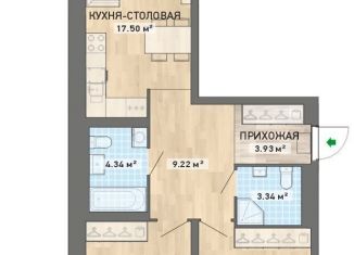 Продажа 2-комнатной квартиры, 72.6 м2, Екатеринбург, ЖК Просторы