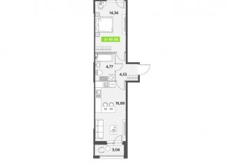 Продается 2-ком. квартира, 44 м2, Санкт-Петербург, ЖК Триумф Парк