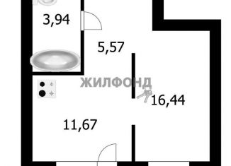 Продаю 1-комнатную квартиру, 37.2 м2, Новосибирск, площадь Райсовета, 14, метро Студенческая