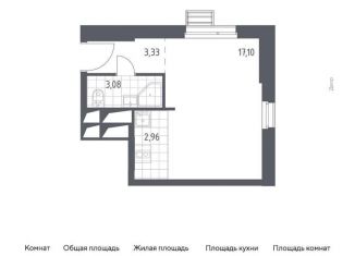 Продажа квартиры студии, 26.5 м2, Московская область, жилой комплекс Спутник, к13