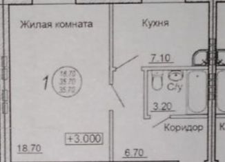 Продается 1-комнатная квартира, 35 м2, Волгоград, Клубный переулок, 10, Кировский район