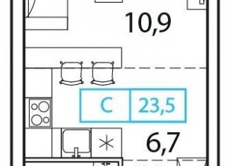 Квартира на продажу студия, 23.5 м2, деревня Рузино, ЖК Новый Зеленоград, жилой комплекс Новый Зеленоград, 2А