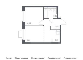 Продам 1-комнатную квартиру, 34.6 м2, Московская область, жилой комплекс Новое Видное, 15