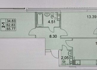 Продаю 2-комнатную квартиру, 65 м2, Санкт-Петербург, ЖК Граф Орлов, Московский проспект, 183-185Ак4