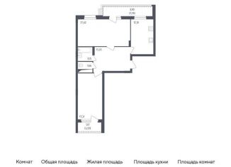 Продажа двухкомнатной квартиры, 75 м2, посёлок Жилино-1, жилой комплекс Егорово Парк, к4