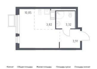 Продаю квартиру студию, 21.9 м2, Ленинский городской округ, ЖК Горки Парк, жилой комплекс Горки Парк, к4.1